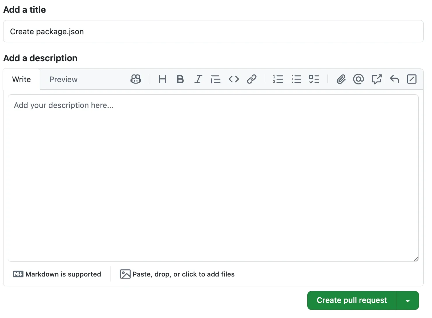 Create a pull request